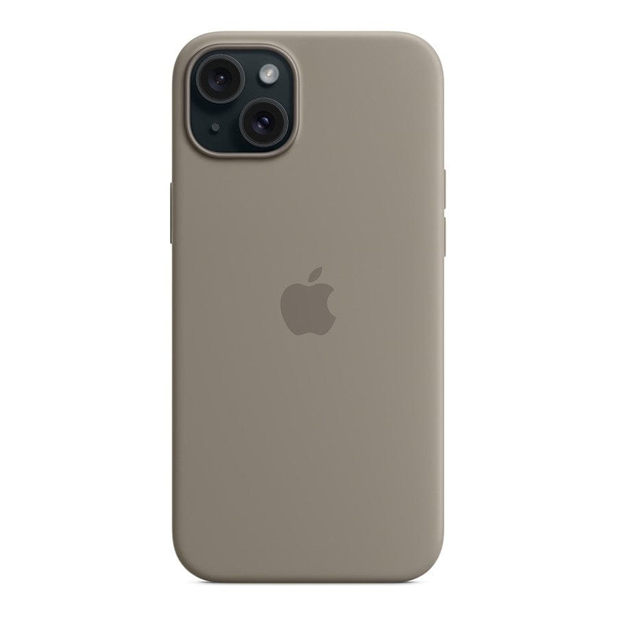 MN0006067693 Apple Coque en silicone avec MagSafe pour iPhone 15 Plus - Argile prix maroc- Smartmarket.ma