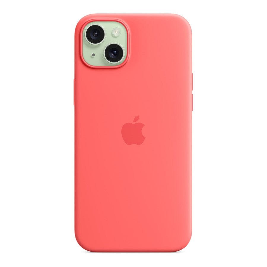 MN0006067702 Apple Coque en silicone avec MagSafe pour iPhone 15 Plus - Goyave prix maroc- Smartmarket.ma