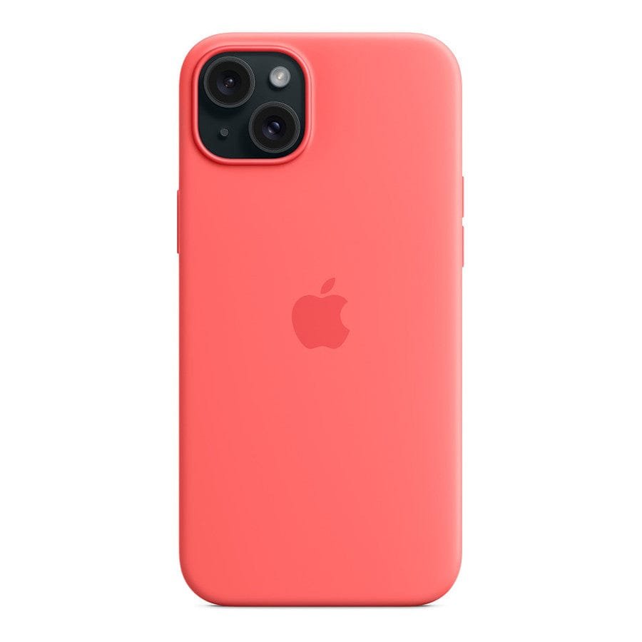 MN0006067703 Apple Coque en silicone avec MagSafe pour iPhone 15 Plus - Goyave prix maroc- Smartmarket.ma