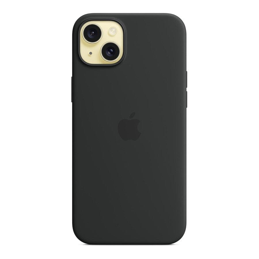 MN0006067706 Apple Coque en silicone avec MagSafe pour iPhone 15 Plus - Noir prix maroc- Smartmarket.ma