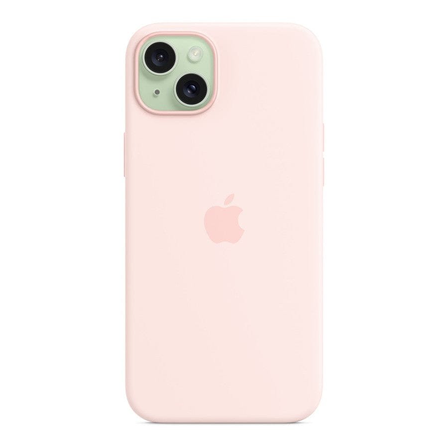 MN0006067717 Apple Coque en silicone avec MagSafe pour iPhone 15 Plus - Rose pâle prix maroc- Smartmarket.ma