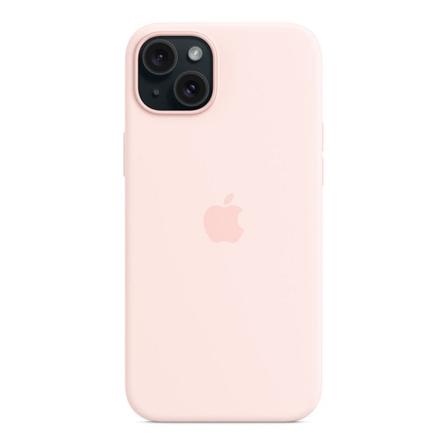 MN0006067718 Apple Coque en silicone avec MagSafe pour iPhone 15 Plus - Rose pâle prix maroc- Smartmarket.ma