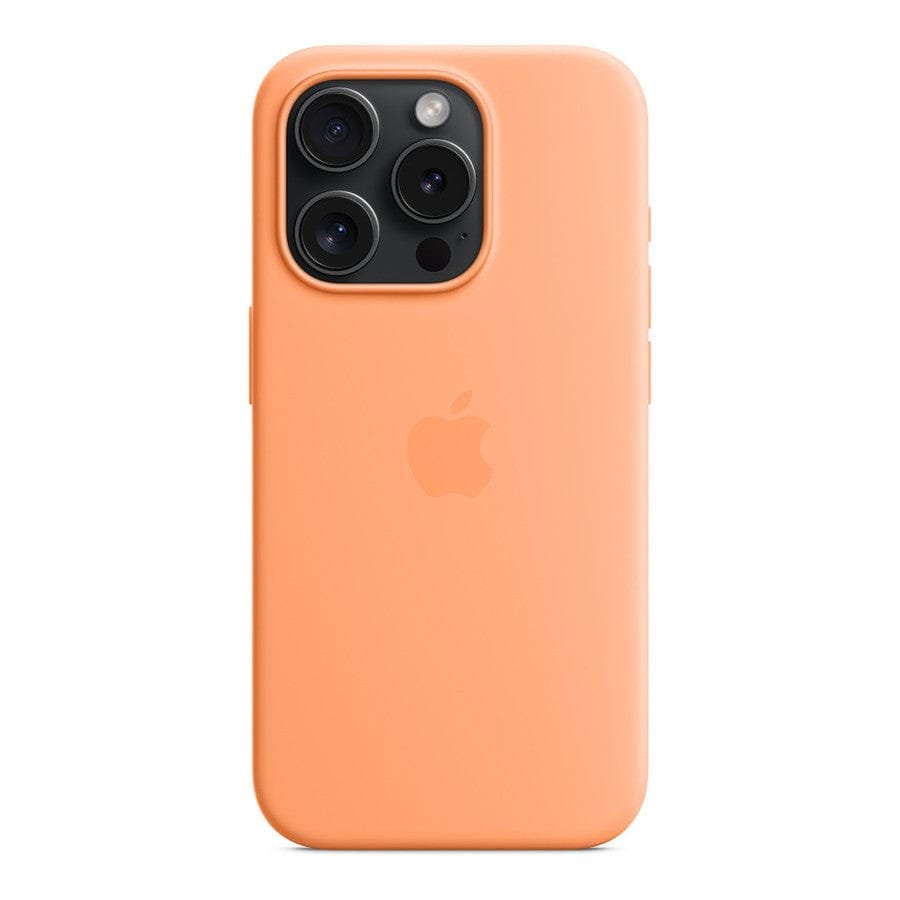 MN0006067792 Apple Coque en silicone avec MagSafe pour iPhone 15 Pro - Sorbet à l'orange prix maroc- Smartmarket.ma