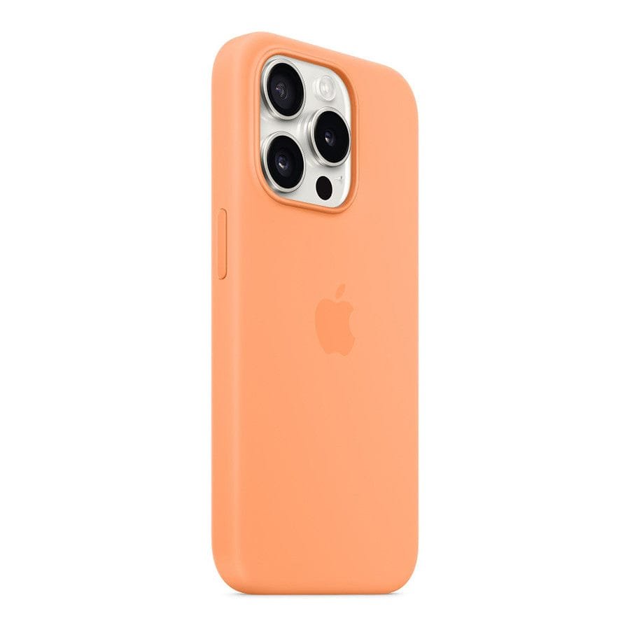 MN0006067793 Apple Coque en silicone avec MagSafe pour iPhone 15 Pro - Sorbet à l'orange prix maroc- Smartmarket.ma