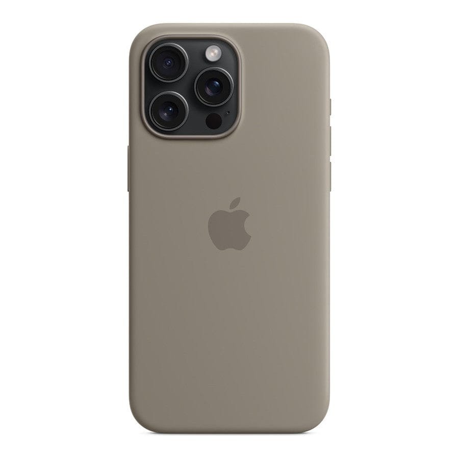 MN0006067824 Apple Coque en silicone avec MagSafe pour iPhone 15 Pro Max - Argile prix maroc- Smartmarket.ma