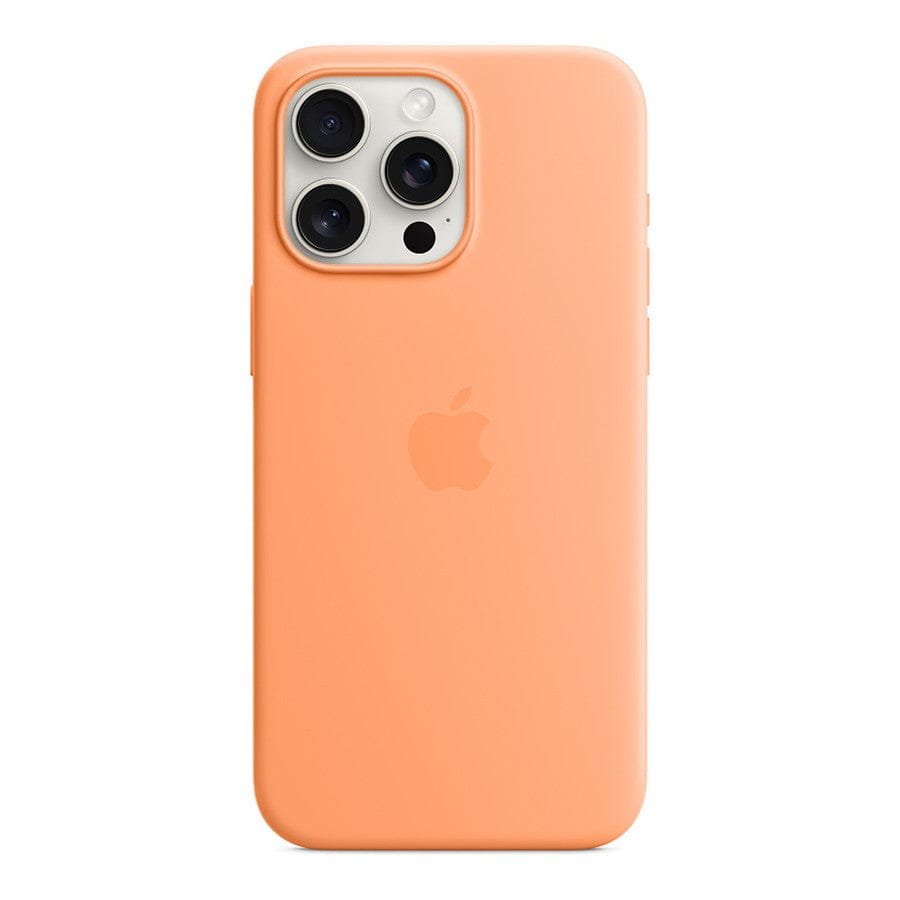 MN0006067843 Apple Coque en silicone avec MagSafe pour iPhone 15 Pro Max - Sorbet à l'orange prix maroc- Smartmarket.ma