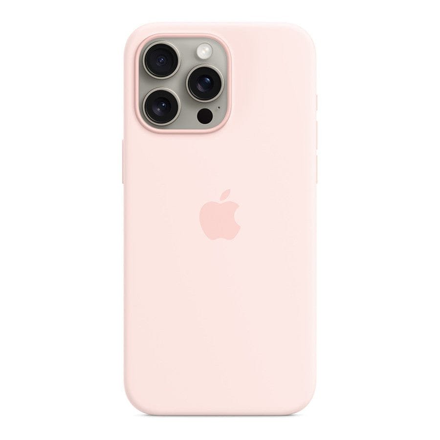 MN0006067845 Apple Coque en silicone avec MagSafe pour iPhone 15 Pro Max - Rose pâle prix maroc- Smartmarket.ma
