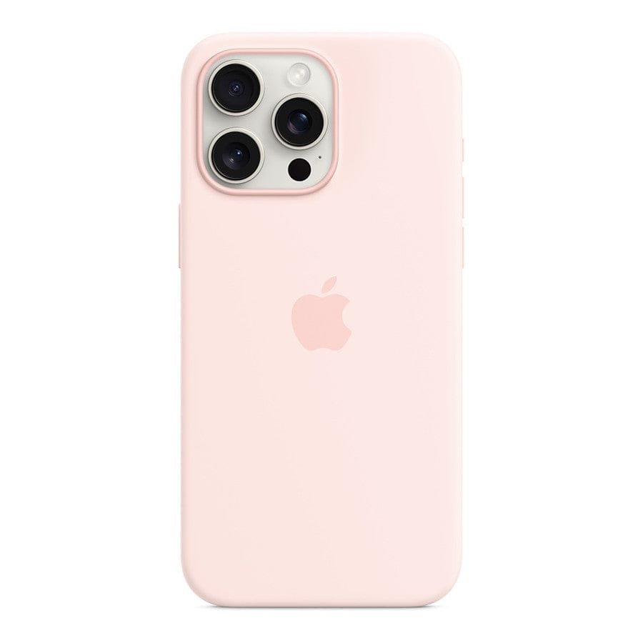 MN0006067847 Apple Coque en silicone avec MagSafe pour iPhone 15 Pro Max - Rose pâle prix maroc- Smartmarket.ma
