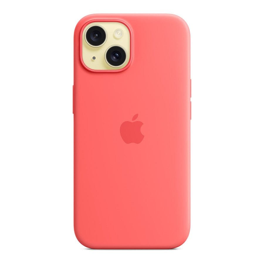 MN0006067915 Apple Coque en silicone avec MagSafe pour iPhone 15 - Goyave prix maroc- Smartmarket.ma