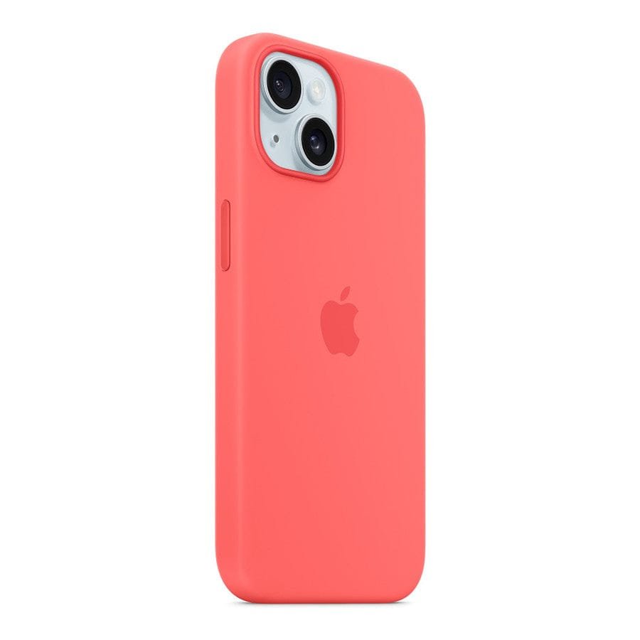 MN0006067918 Apple Coque en silicone avec MagSafe pour iPhone 15 - Goyave prix maroc- Smartmarket.ma