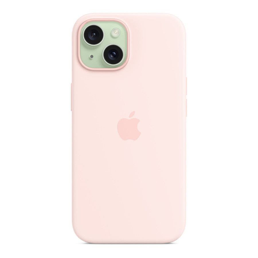 MN0006067937 Apple Coque en silicone avec MagSafe pour iPhone 15 - Rose pâle prix maroc- Smartmarket.ma