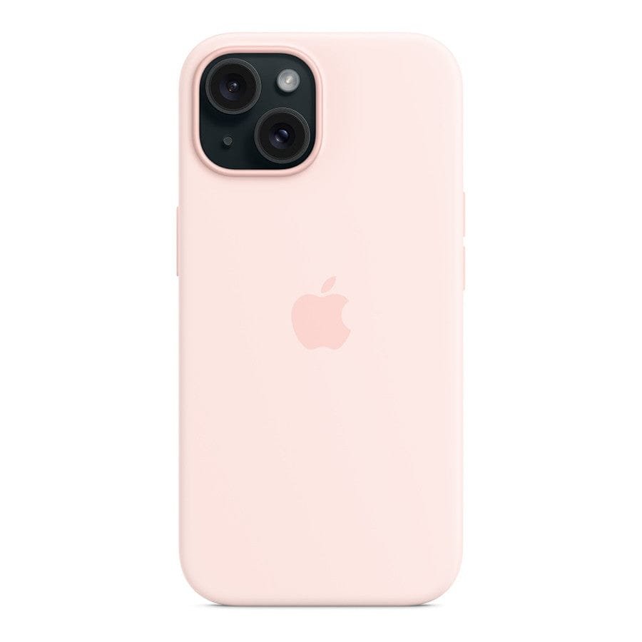 MN0006067938 Apple Coque en silicone avec MagSafe pour iPhone 15 - Rose pâle prix maroc- Smartmarket.ma