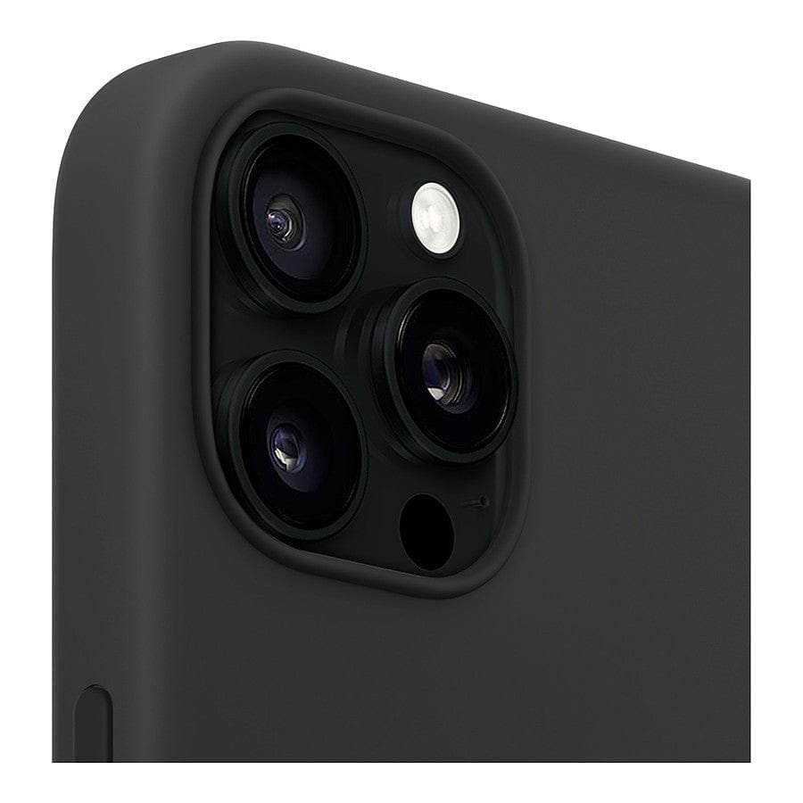 Akashi Coque de protection MagSafe en silicone noir- Apple iPhone 15 Pro prix maroc- Smartmarket.ma