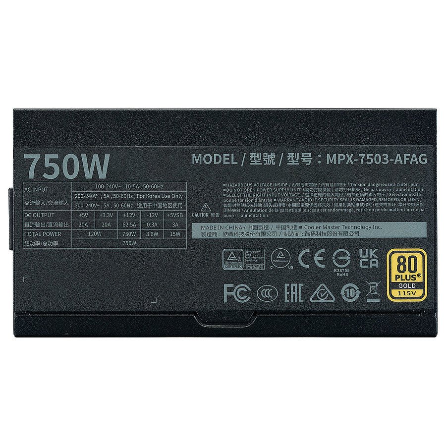 MN0006072585 Cooler Master GX II 750 - Gold prix maroc- Smartmarket.ma