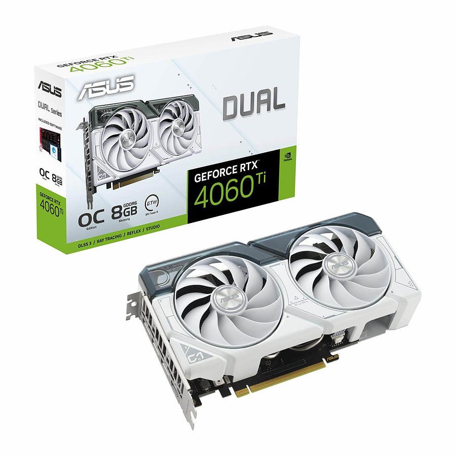 MN0006074115 Asus GeForce RTX 4060 Ti DUAL OC White prix maroc- Smartmarket.ma