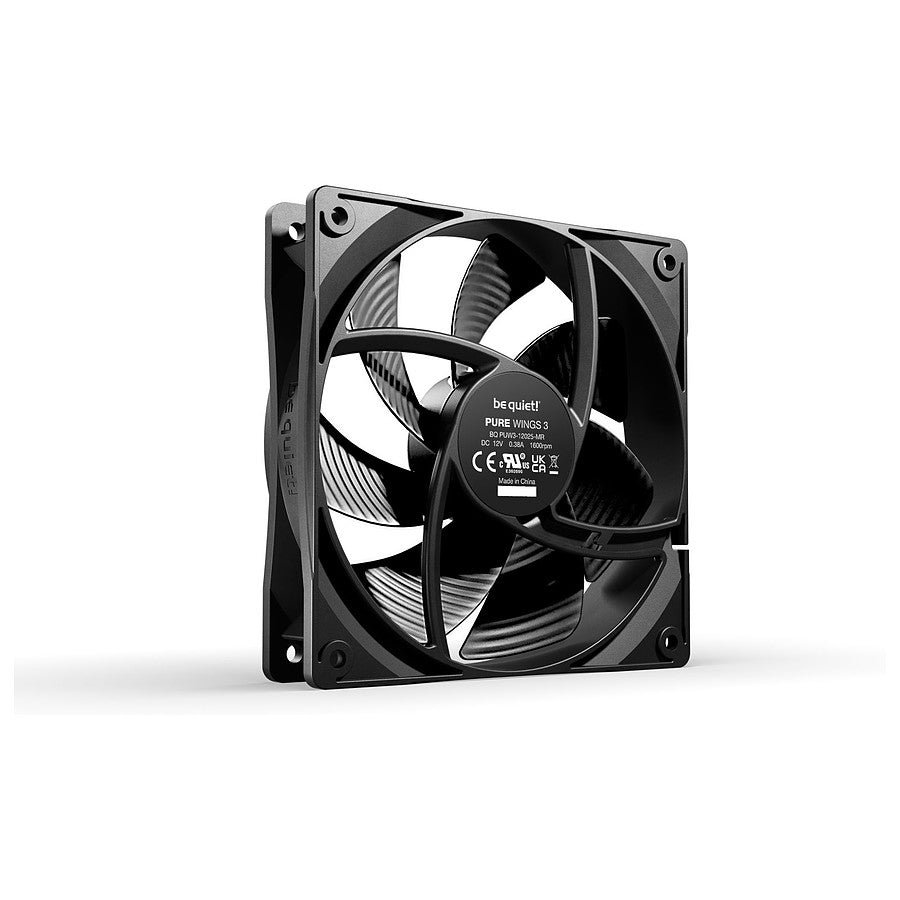 be quiet! Pure Wings 3 120 mm - Noir prix maroc- Smartmarket.ma