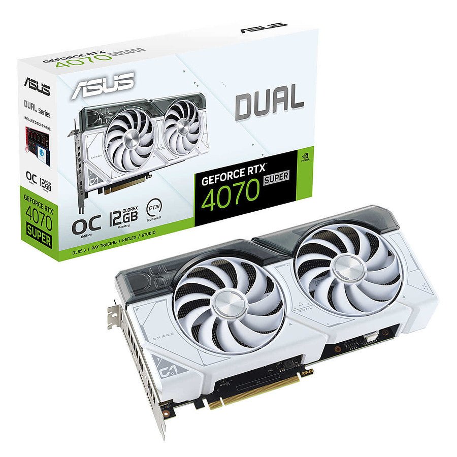 MN0006097378 Asus GeForce RTX 4070 SUPER DUAL OC WHITE prix maroc- Smartmarket.ma