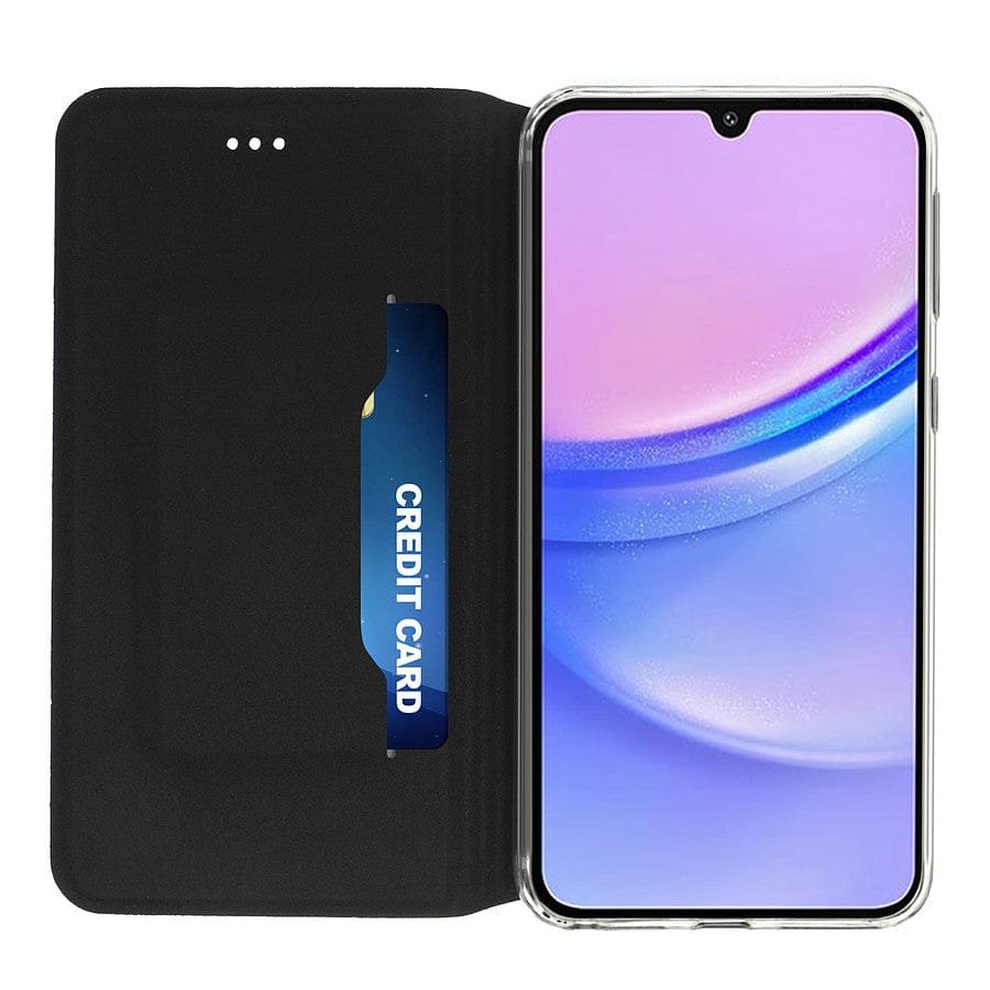 MN0006101642 Akashi Etui Folio (noir) - Samsung Galaxy A15 prix maroc- Smartmarket.ma