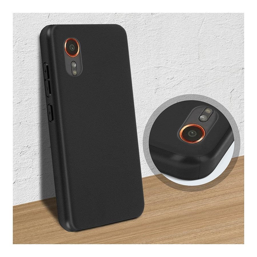 Akashi Coque de protection en silicone noir- Samsung Galaxy Xcover7 prix maroc- Smartmarket.ma