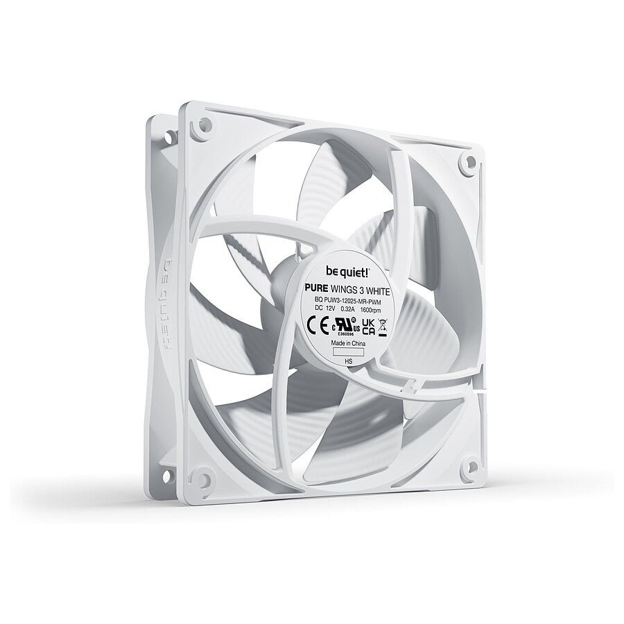 be quiet! Pure Wings 3 120 mm PWM - Blanc prix maroc- Smartmarket.ma