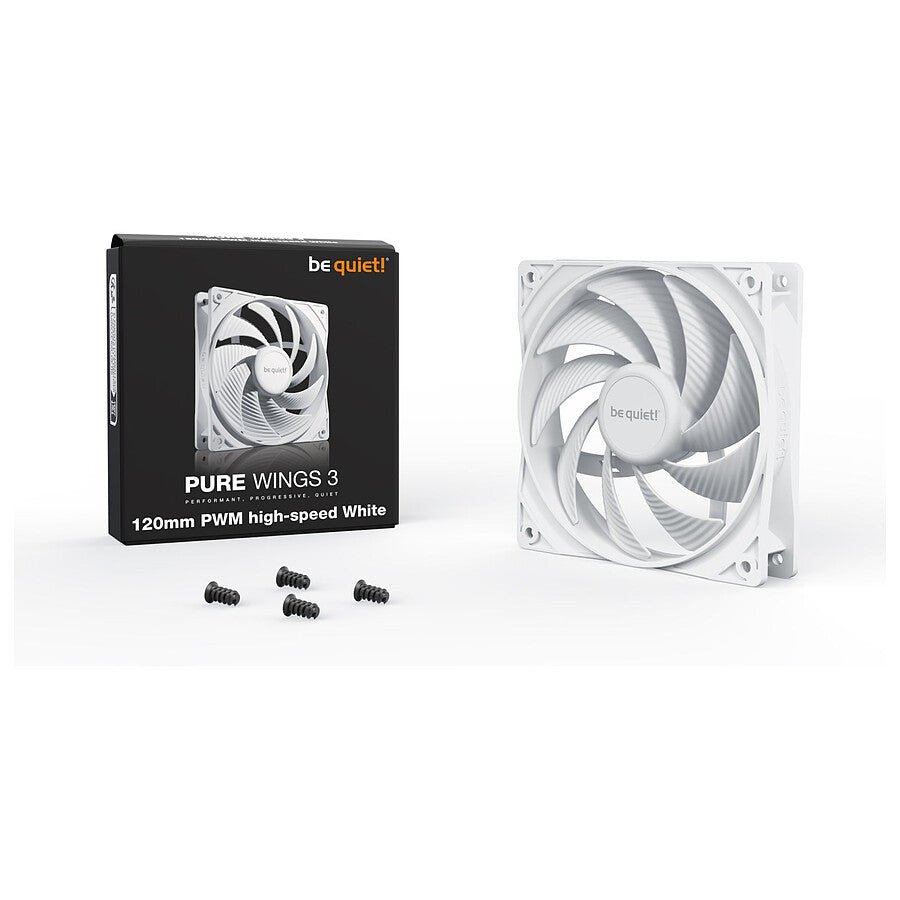 MN0006108474 be quiet! Pure Wings 3 120 mm PWM High Speed - Blanc prix maroc- Smartmarket.ma
