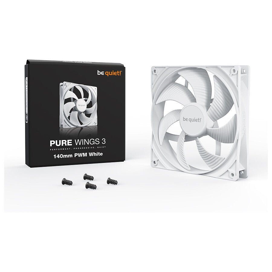 MN0006108485 be quiet! Pure Wings 3 140 mm - Blanc prix maroc- Smartmarket.ma