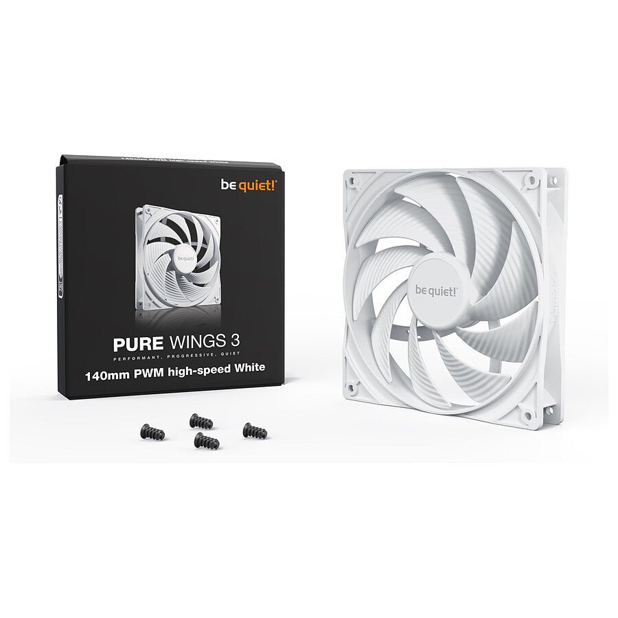 MN0006108489 be quiet! Pure Wings 3 140 mm PWM High Speed - Blanc prix maroc- Smartmarket.ma