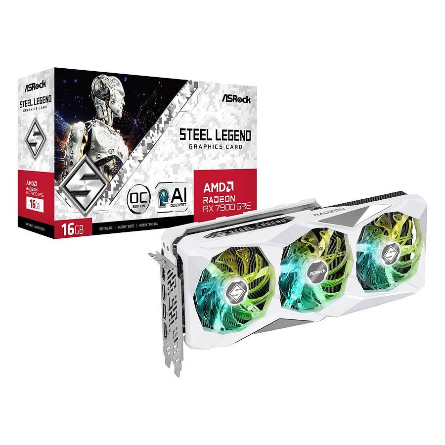 MN0006112122 ASRock Radeon RX 7900 GRE Steel Legend 16GB OC prix maroc- Smartmarket.ma
