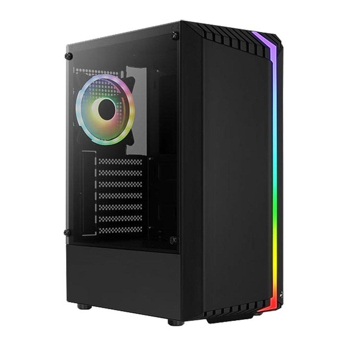 Aerocool Bionic V2 - Boîtier Moyen Tour Noir | Rétroéclairage RGB prix maroc- Smartmarket.ma