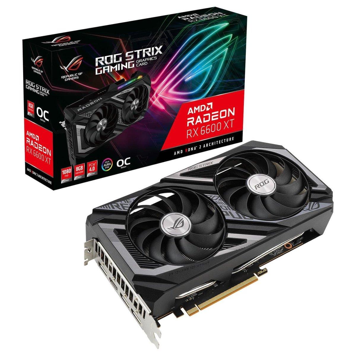 Asus ROG Strix Radeon RX 6600 XT OC (rog-strix-rx6600xt-o8g-gaming) prix maroc- Smartmarket.ma