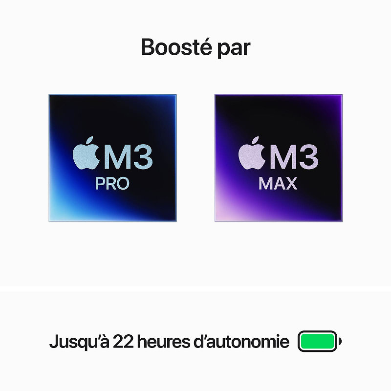 MacBook Pro M3 16 pouces Noir Sidéral