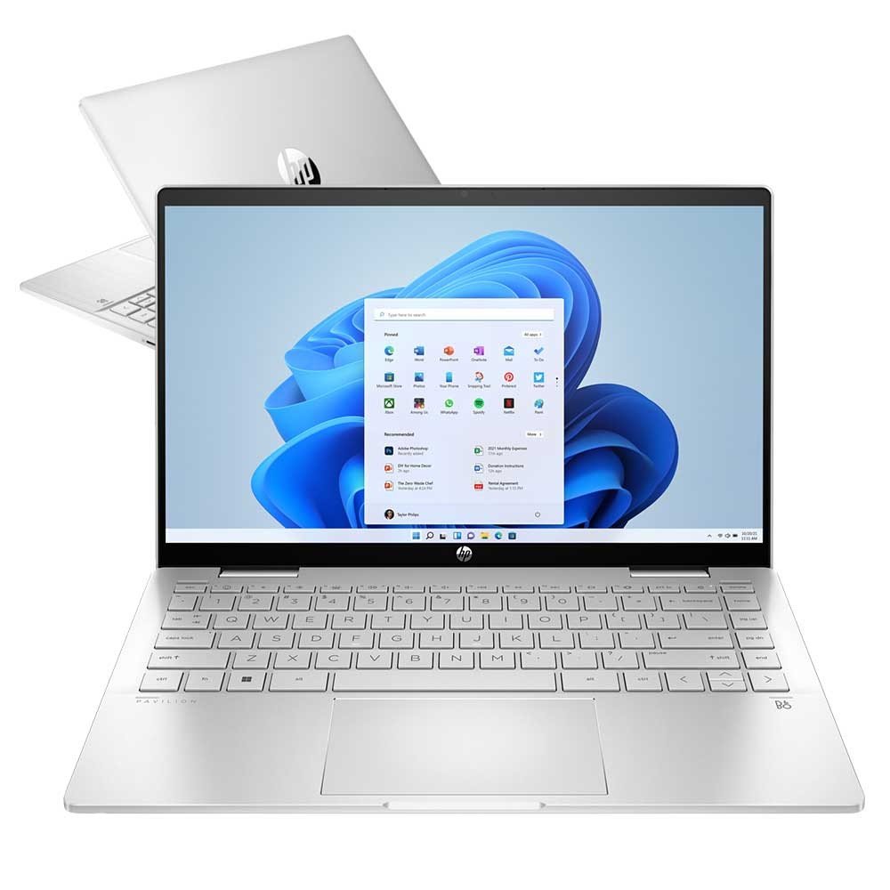 HP PAV X360 14 i7 16GB 512SSD W11H SILVER 1Y prix maroc- Smartmarket.ma