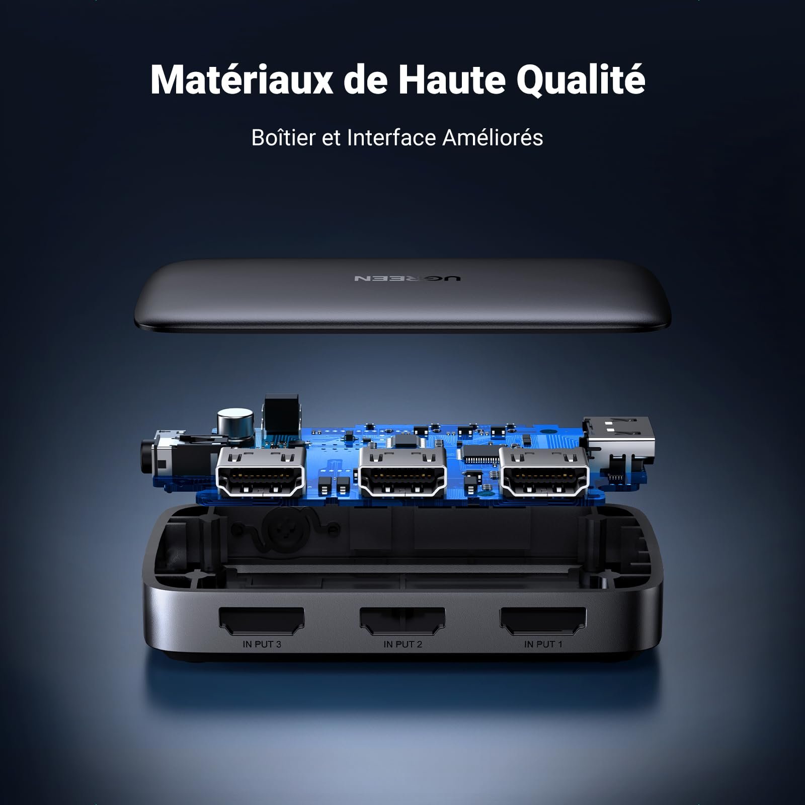 UGREEN Switch HDMI 4K 30Hz Commutateur HDMI 3 Entrées 1 Sortie 1080P 60Hz prix maroc- Smartmarket.ma