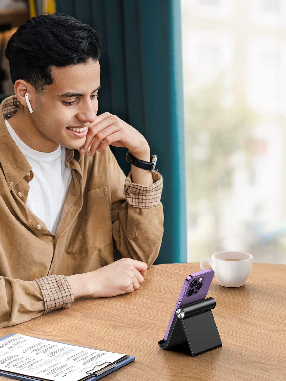 UGREEN Support Téléphone Bureau Réglable Pose Téléphone Portable Pliable prix maroc- Smartmarket.ma