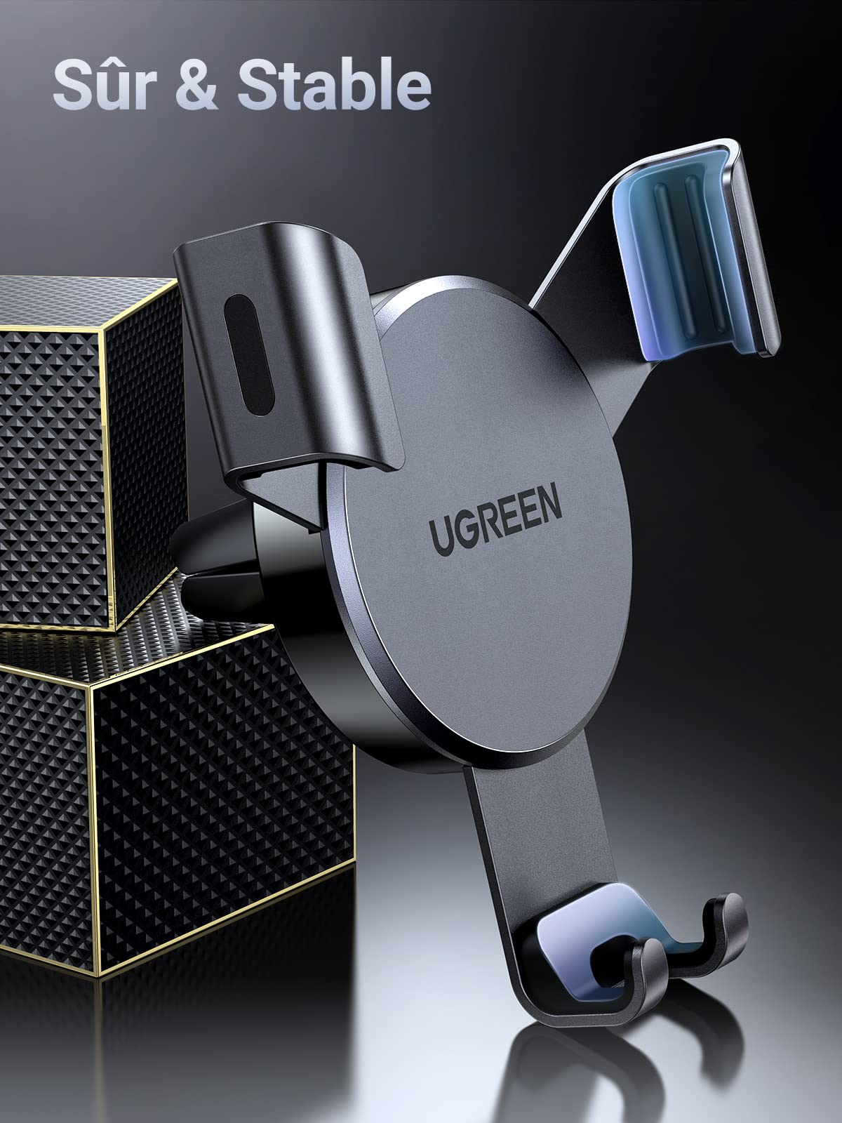 UGREEN Support Téléphone Voiture Gravité Grille Aération Porte Portable Voiture prix maroc- Smartmarket.ma