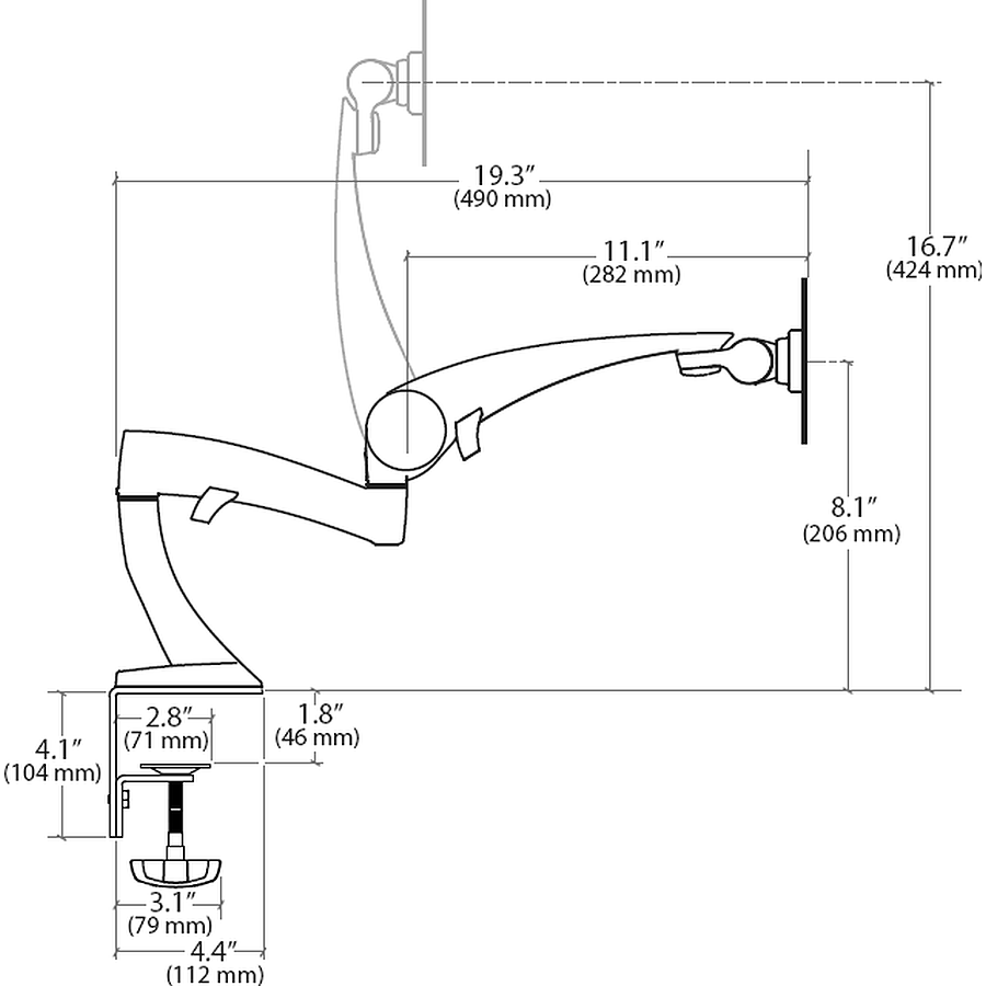 Ergotron Bras articulé Neo-Flex 45-174-300 prix maroc- Smartmarket.ma