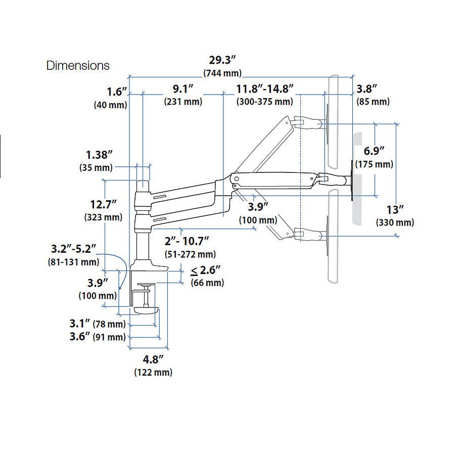 AR201106270075_g5 Ergotron Bras double écrans LX 45-248-026 prix maroc- Smartmarket.ma