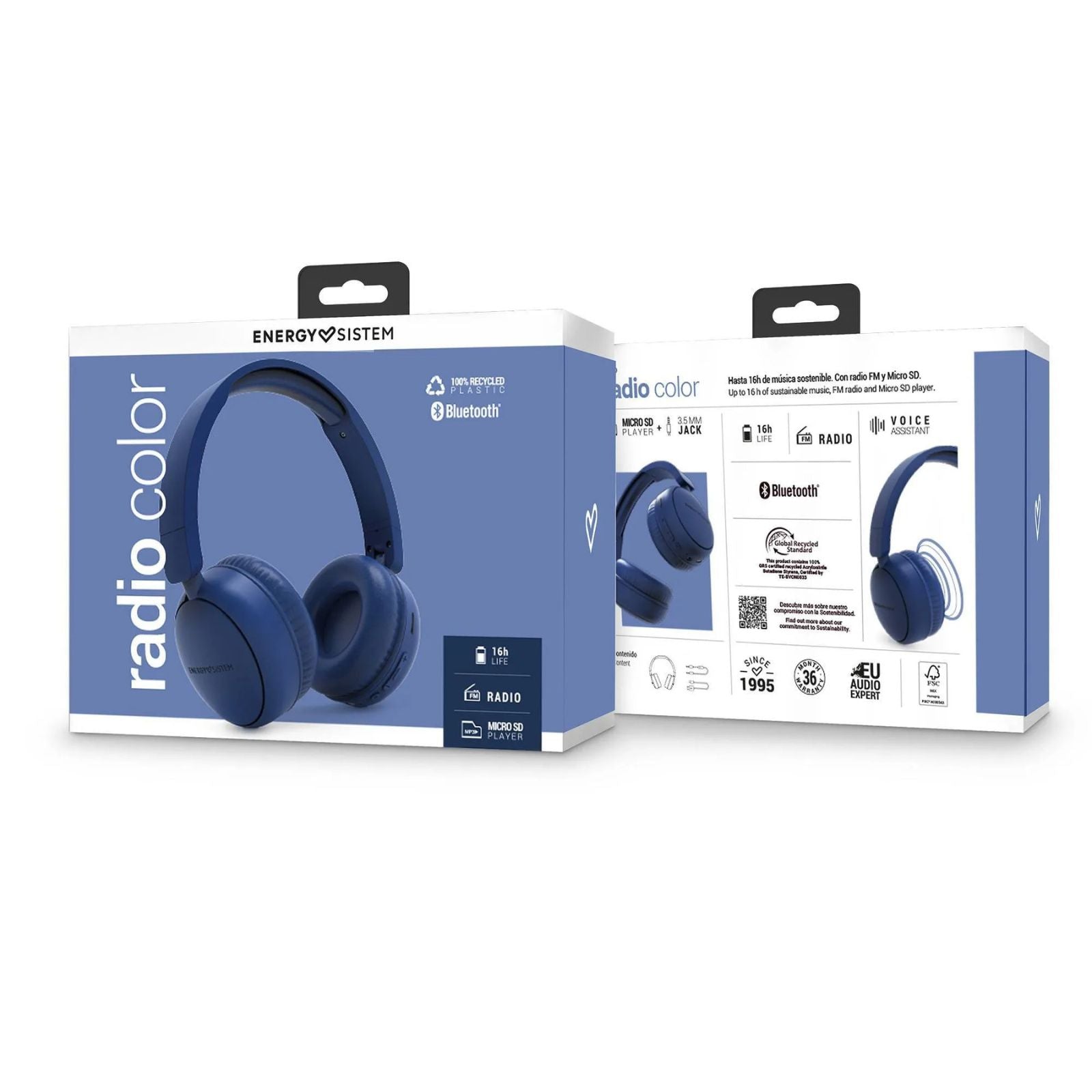 Energy Sistem Casque BT Radio Color Indigo box