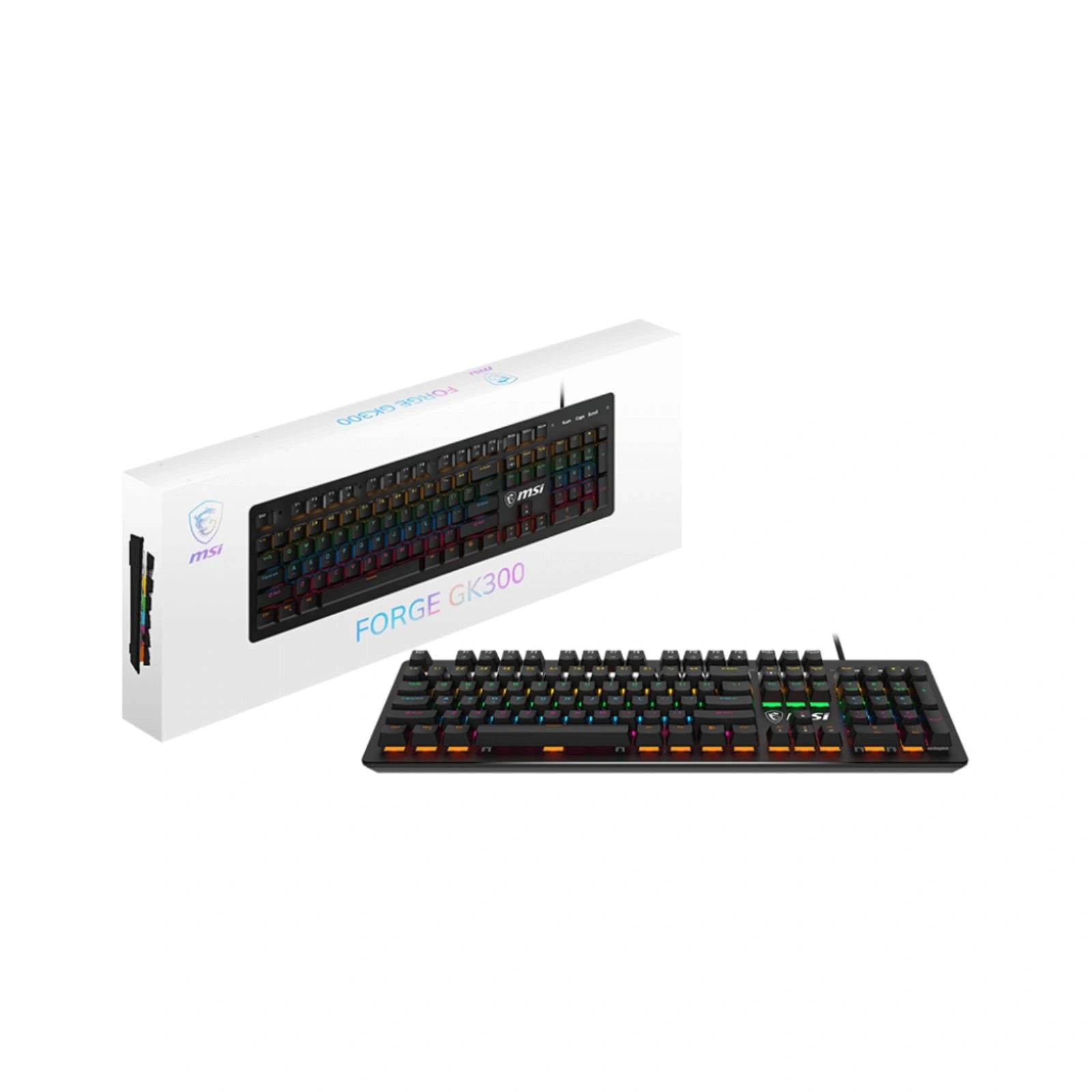 MSI FORGE GK300 - BLUE SWITCHES BOX