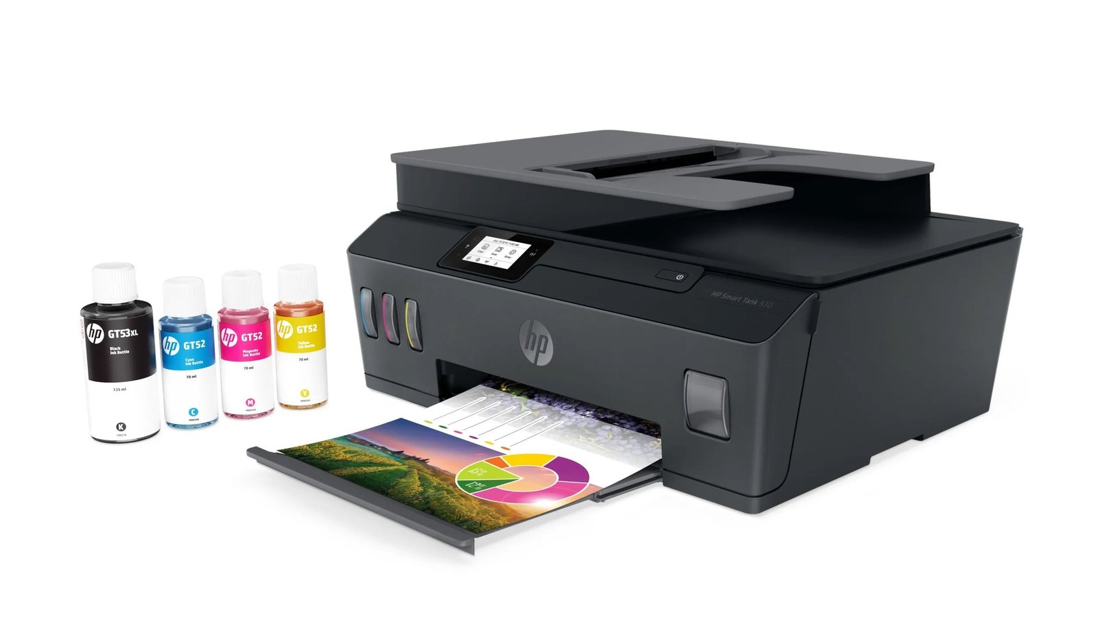HPSmartTank530WirelessAll-in-OnePrinter HP Smart Tank 530 Imprimante multifonction à réservoirs rechargeables prix maroc- Smartmarket.ma