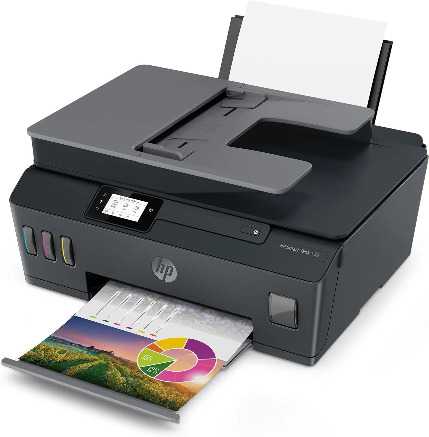 HPWirelessAll-in-OnePrinter HP Smart Tank 530 Imprimante multifonction à réservoirs rechargeables prix maroc- Smartmarket.ma