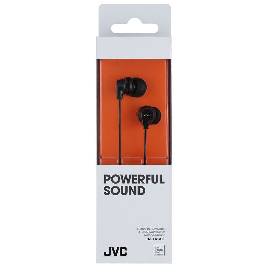 JVC HA-FX10 Noir - Écouteurs prix maroc- Smartmarket.ma