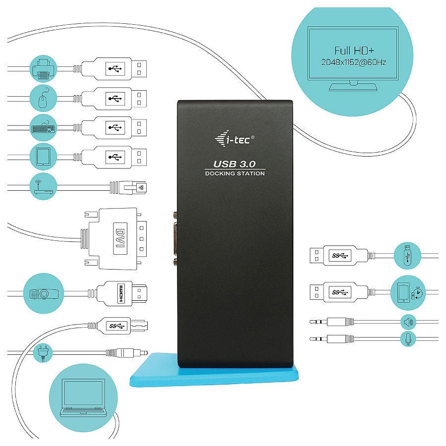 MN0005227697_1 i-tec USB 3.0 Dual Docking Station USB Charging Port prix maroc- Smartmarket.ma
