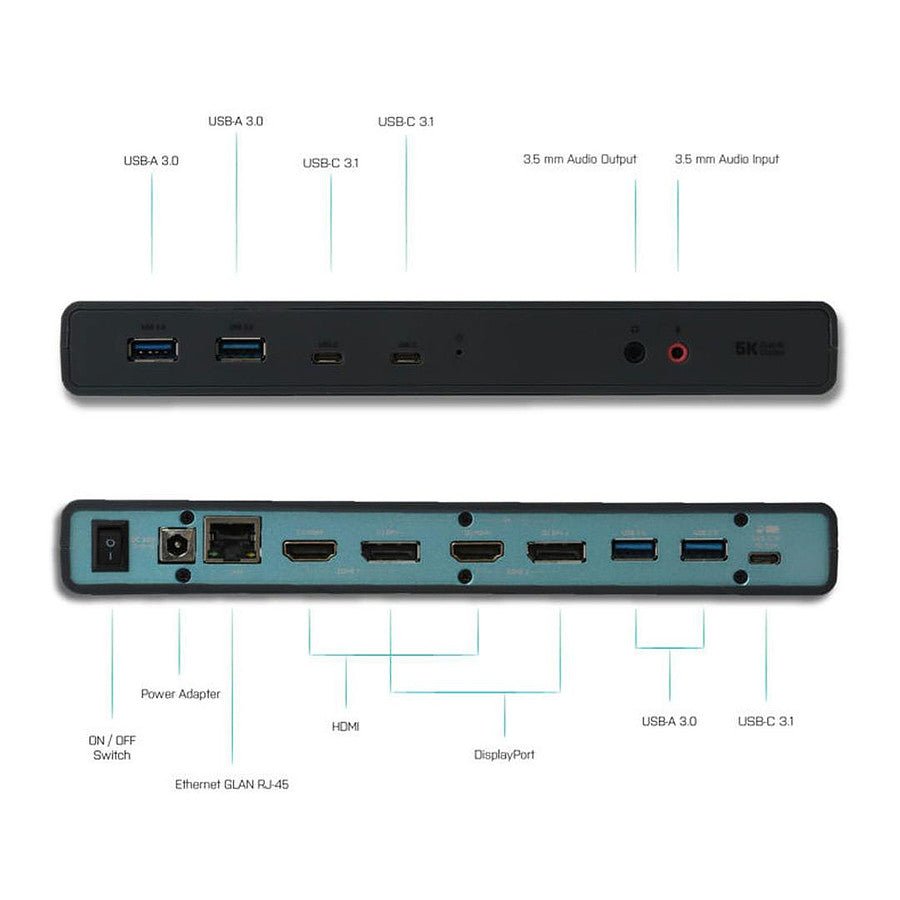 MN0005531797_1 i-tec USB 3.0 / USB-C Dual Display Docking Station + Power Adapter 100W prix maroc- Smartmarket.ma