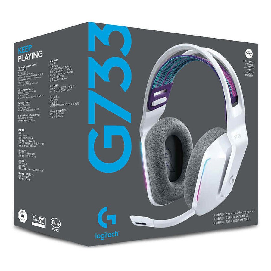 MN0005720890_1 Logitech G733 Lightspeed - Blanc prix maroc- Smartmarket.ma