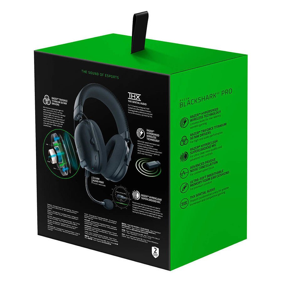 MN0005725726_1 Razer Blackshark V2 Pro - Noir prix maroc- Smartmarket.ma