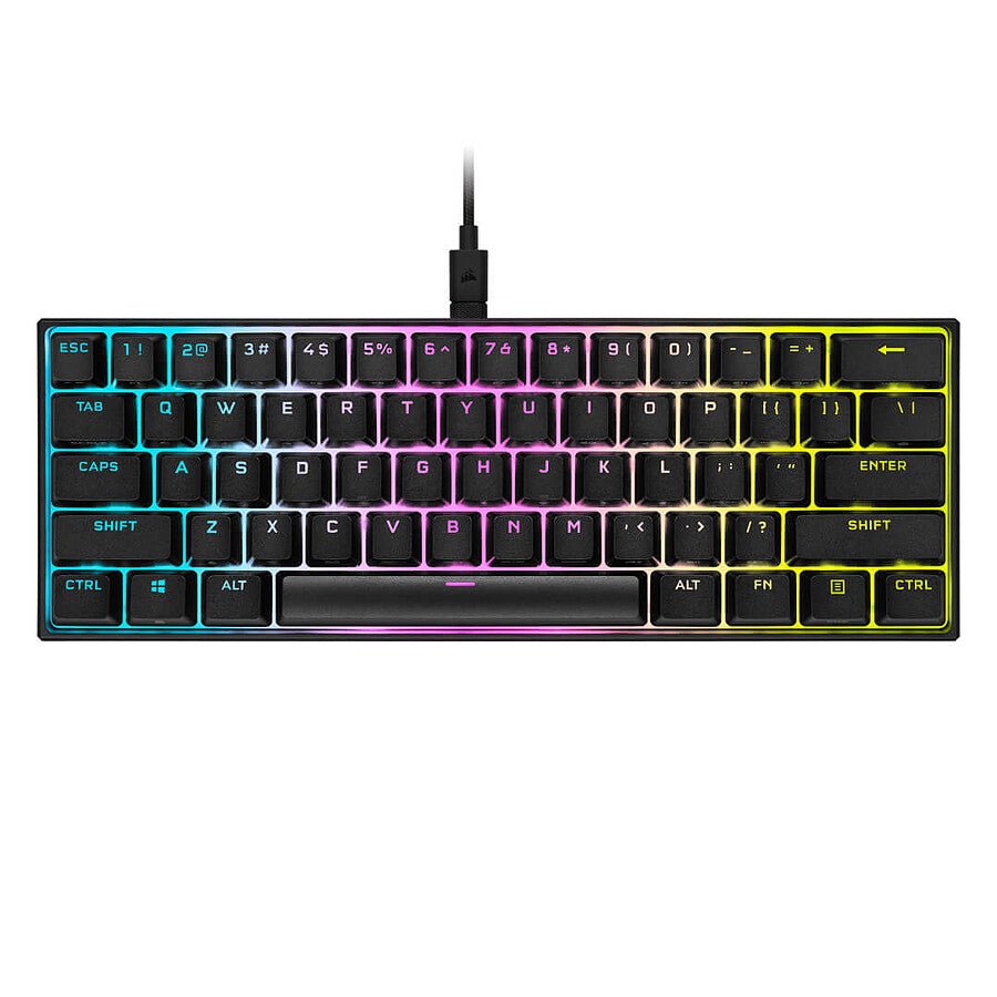 Corsair K65 RGB Mini 60% - Noir - Cherry MX Red prix maroc- Smartmarket.ma