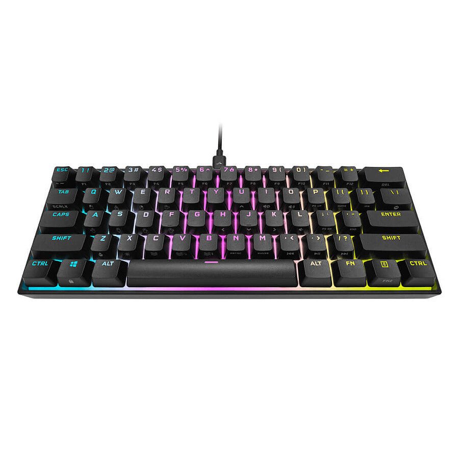 Corsair K65 RGB Mini 60% - Noir - Cherry MX Red prix maroc- Smartmarket.ma