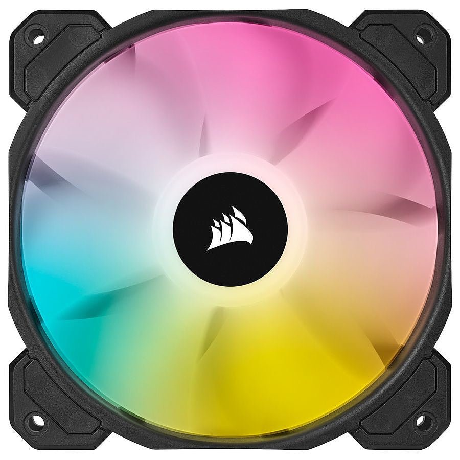 MN0005860477_1 Corsair SP120 RGB ELITE Triple Pack - Noir+ Ligthing Node CORE prix maroc- Smartmarket.ma