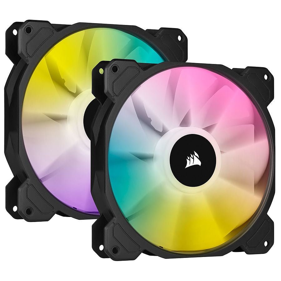 MN0005860509_1 Corsair SP140 RGB ELITE Dual Pack - Noir + Ligthing Node CORE prix maroc- Smartmarket.ma